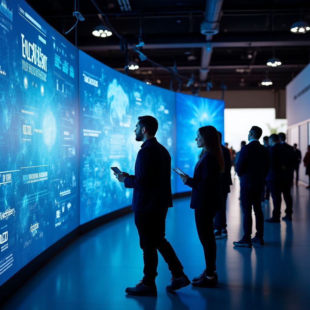 Equipe TechTrends em evento internacional